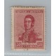 ARGENTINA 1918 GJ 492 ESTAMPILLA CON FILIGRANA WHEATLEY BOND SIEMPRE RARAS !!!